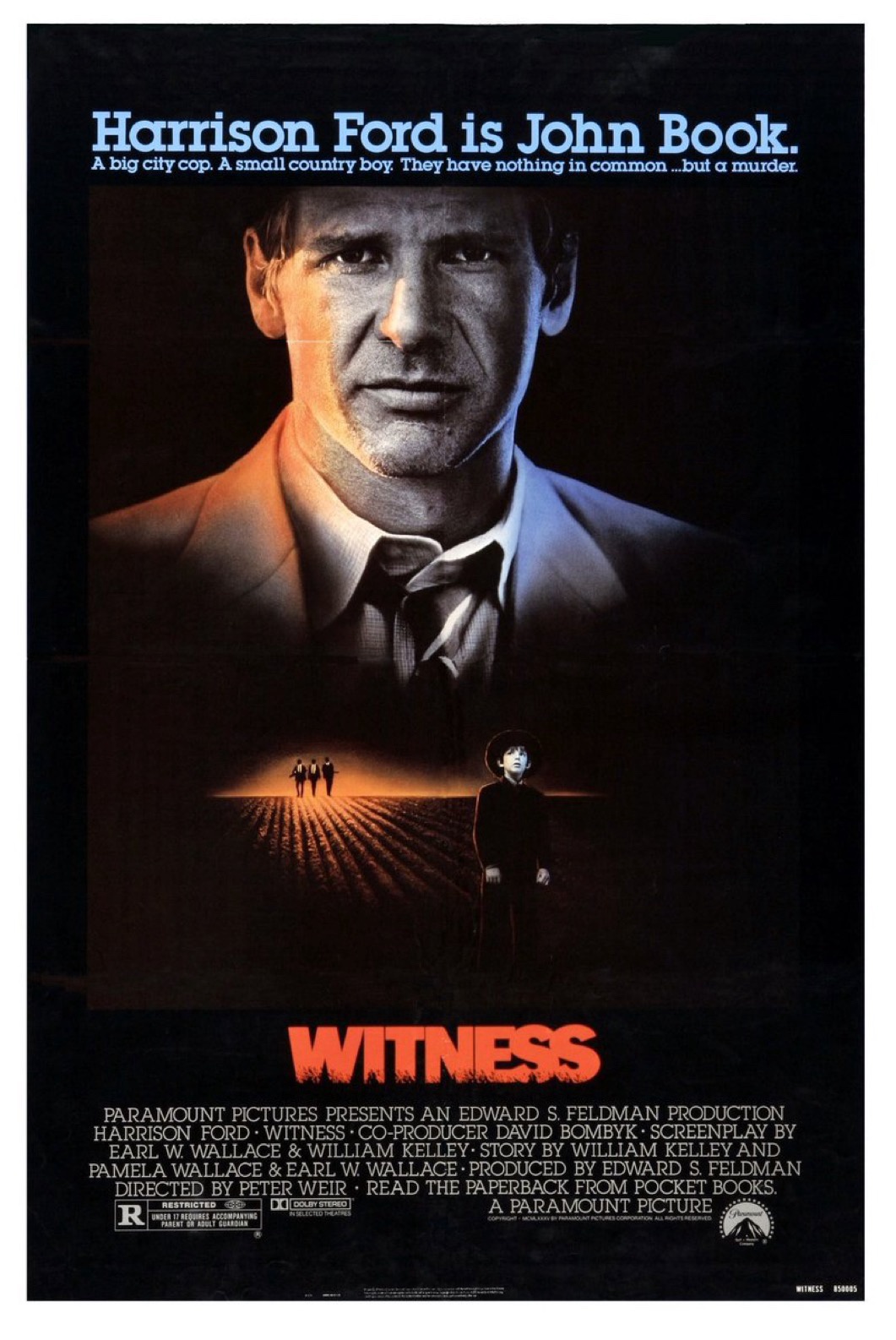 40 Years Since Witness Starring Harrison Ford Hit Theaters on February 8, 1985