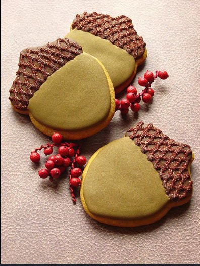 Delicious Acorn Cookies Fresh Out of the Oven