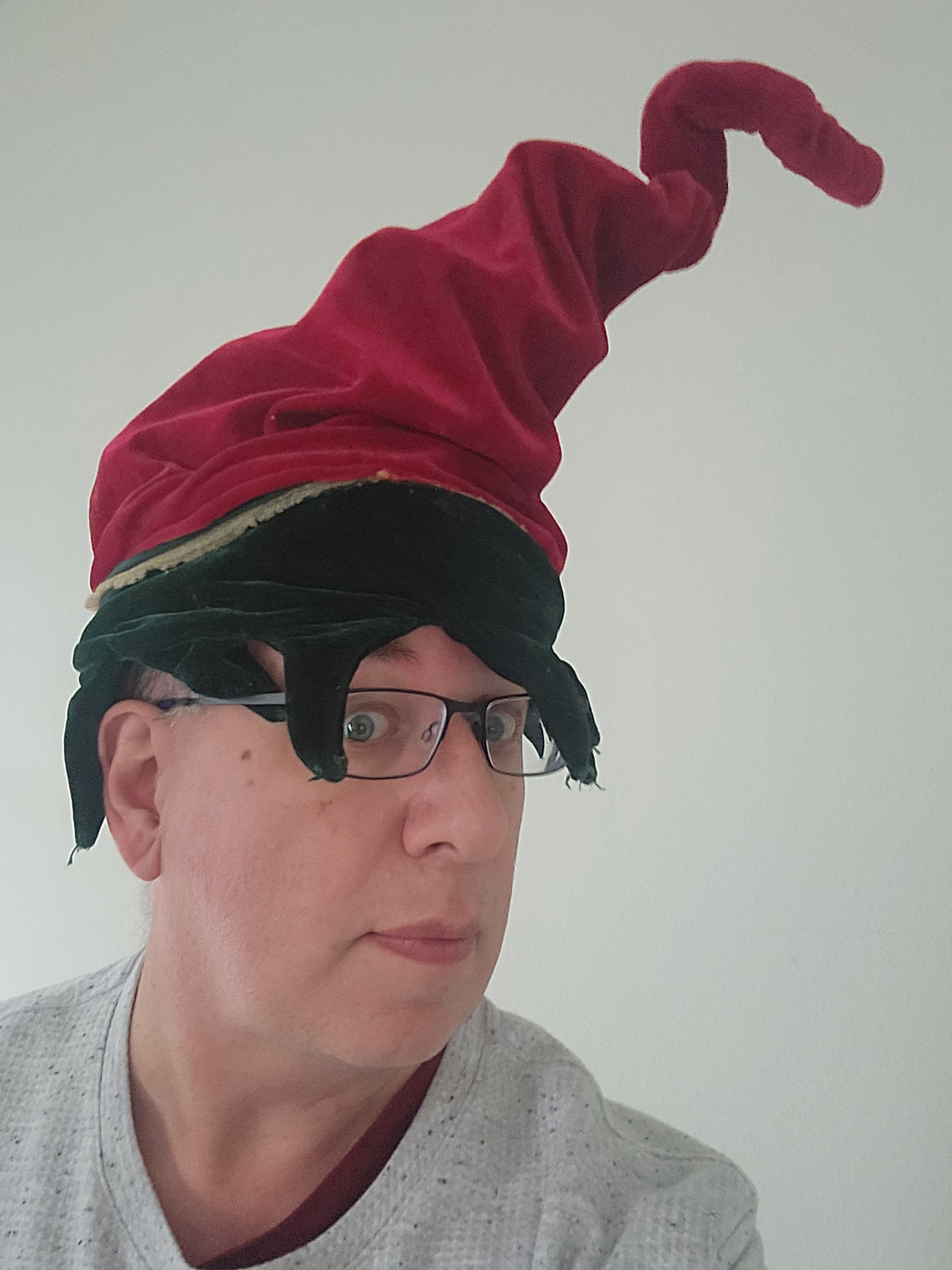 I took a selfie, but then I remembered: The Hat!