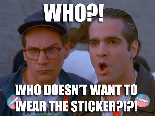 That feeling when you sneak the sticker into your pocket...