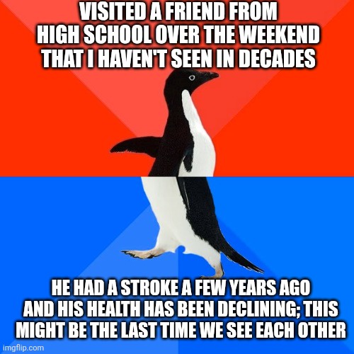 We’re separated by several hours, but still connected