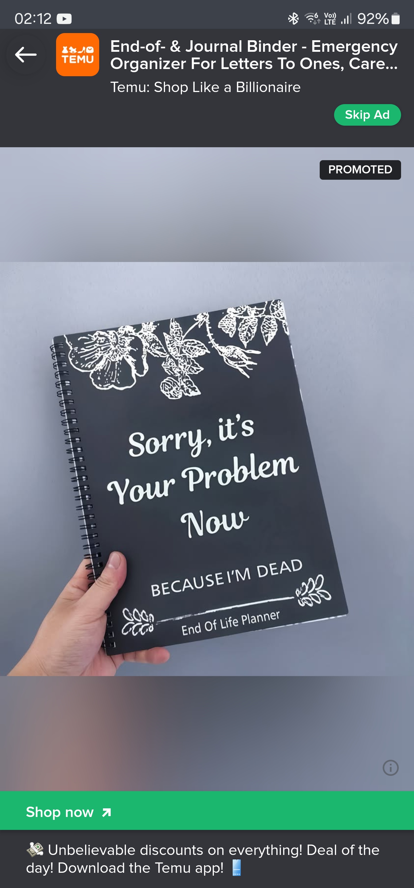 After Searching for the Crisis Hotline, This is My New Targeted Ad
