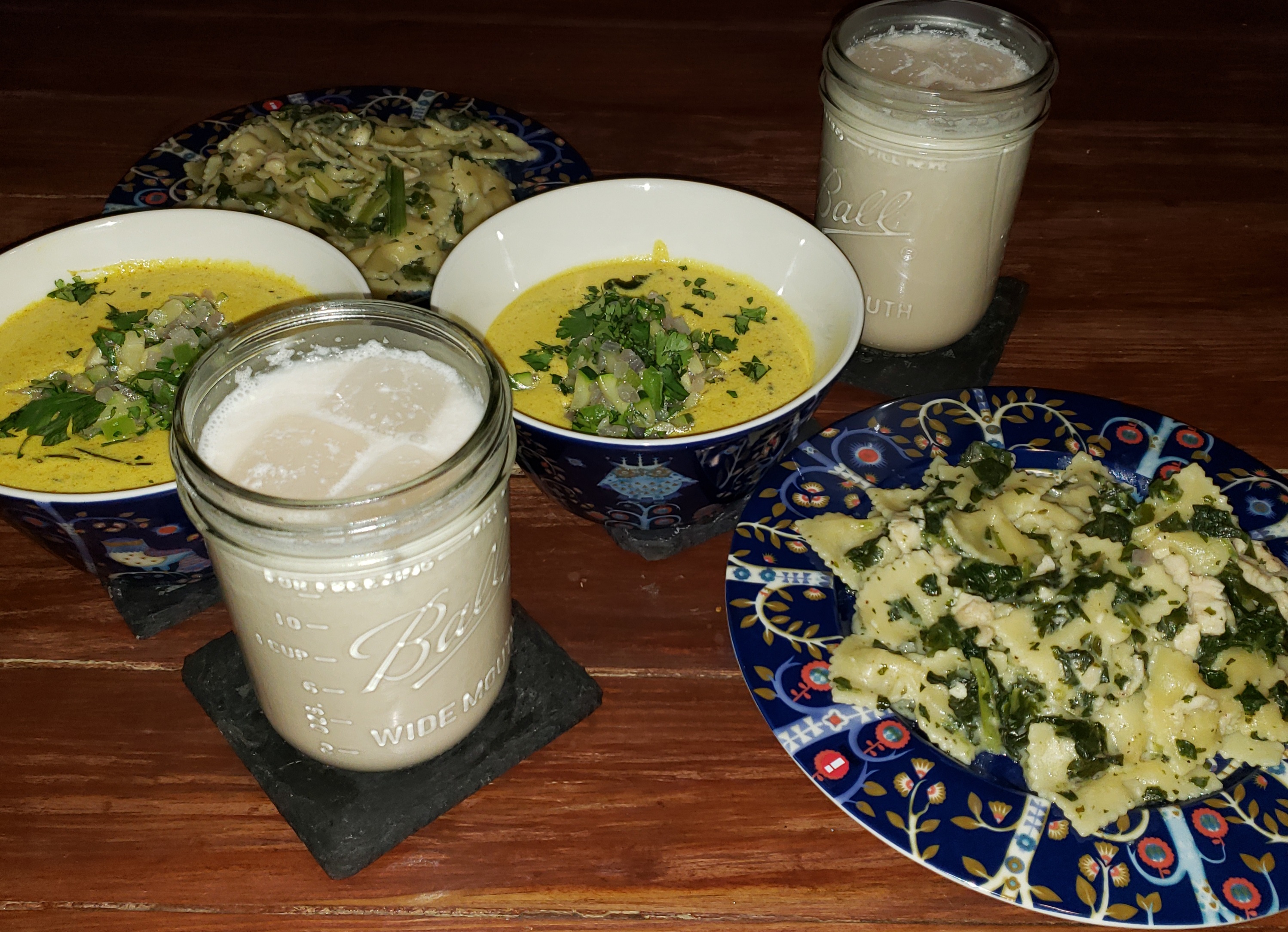 Caged Soup Night #79: Whipped Yogurt Soup with Sautéed Zucchini Delight