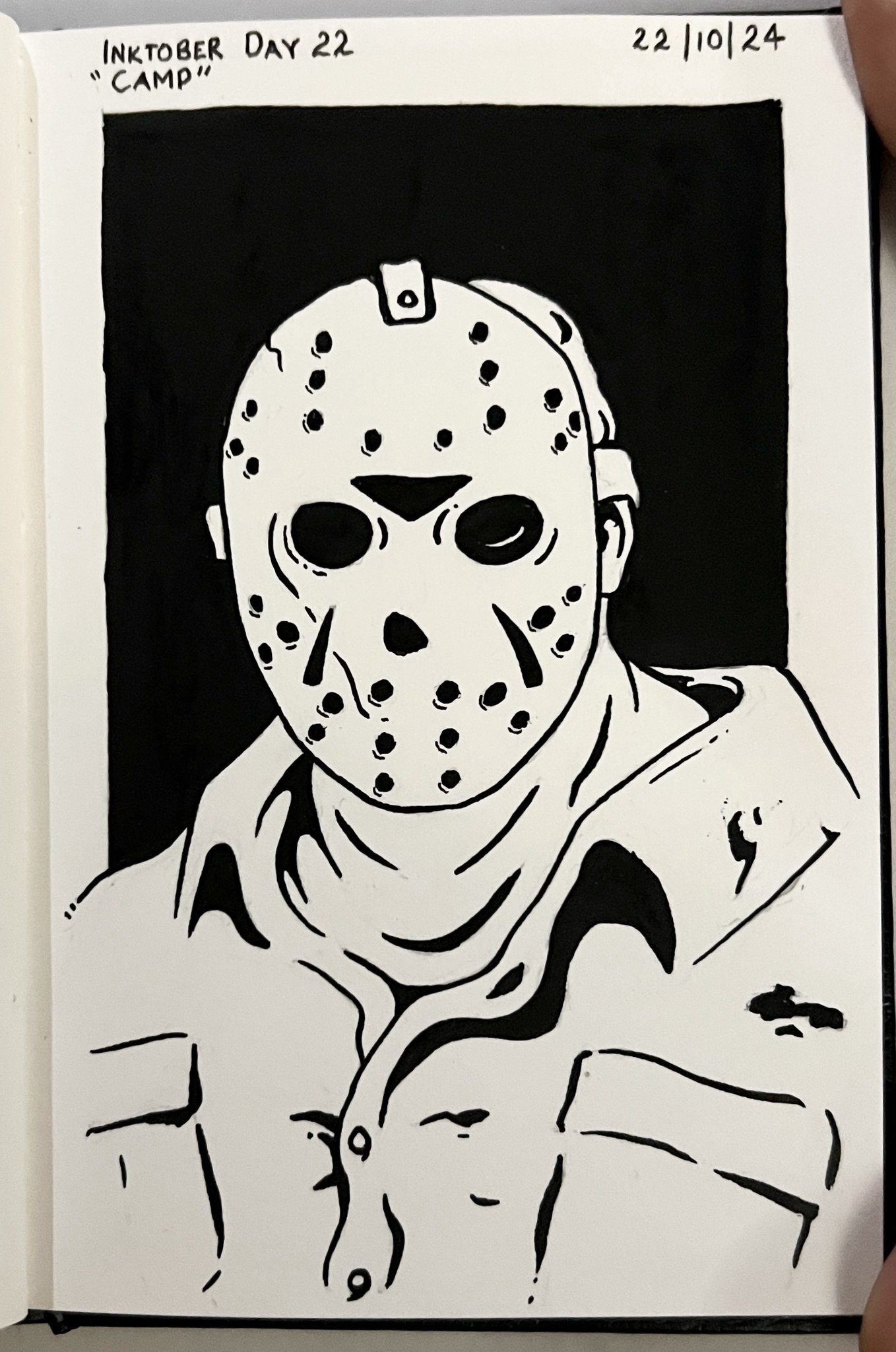 Inktober Day 22: Embrace the 'Camp' Theme