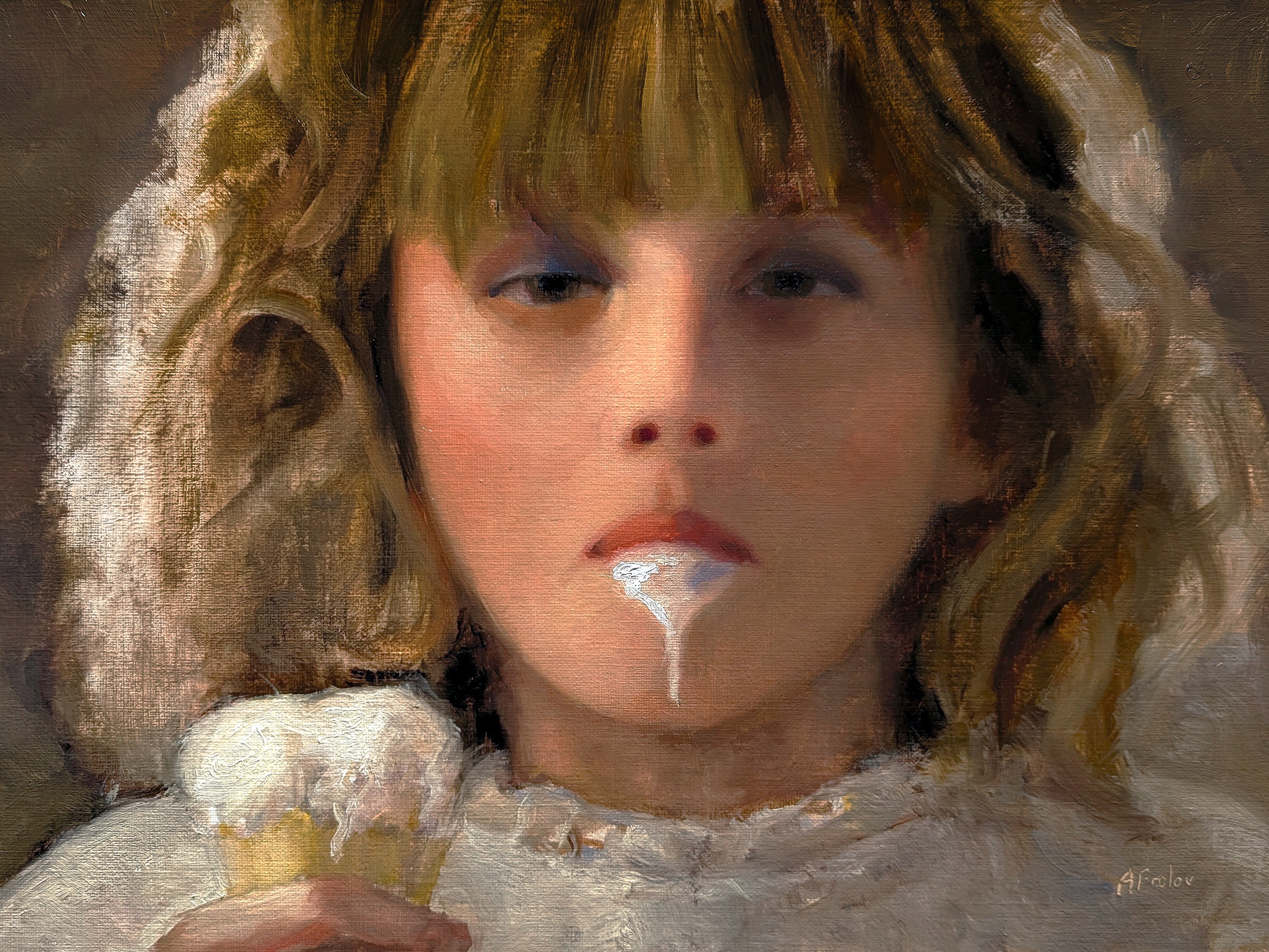 My Artistic Tribute to Soundgarden: An Oil Painting of Ice Cream