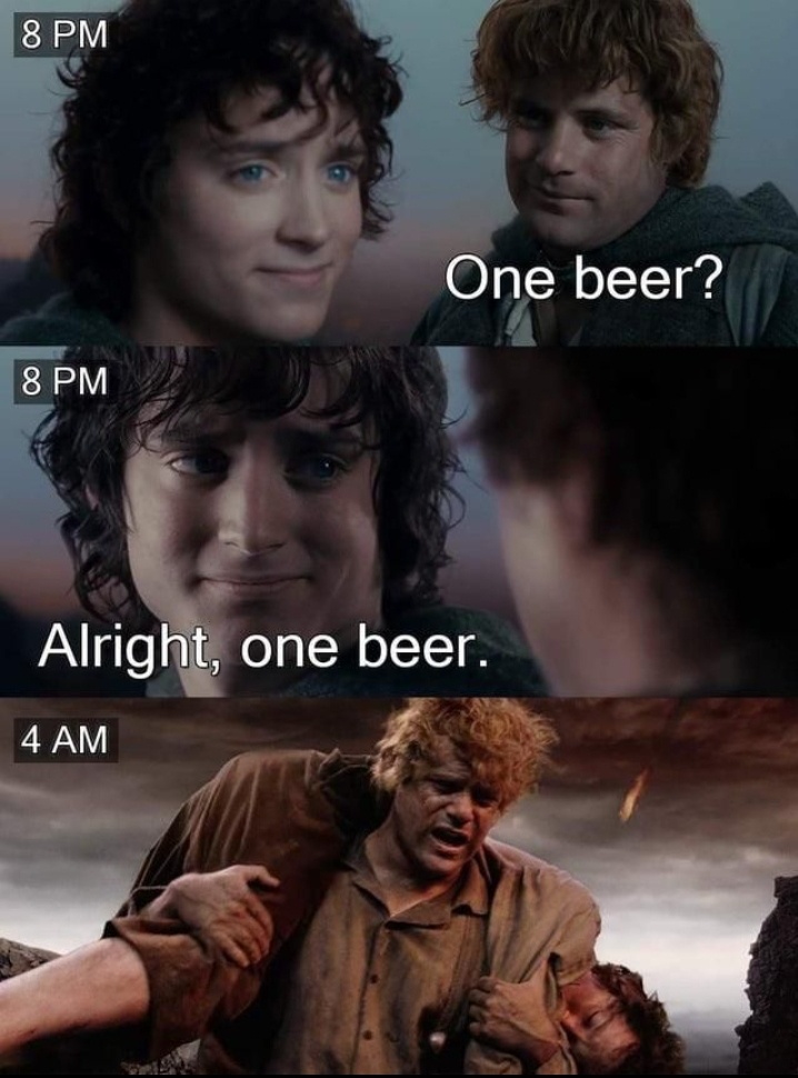 How about just one beer?