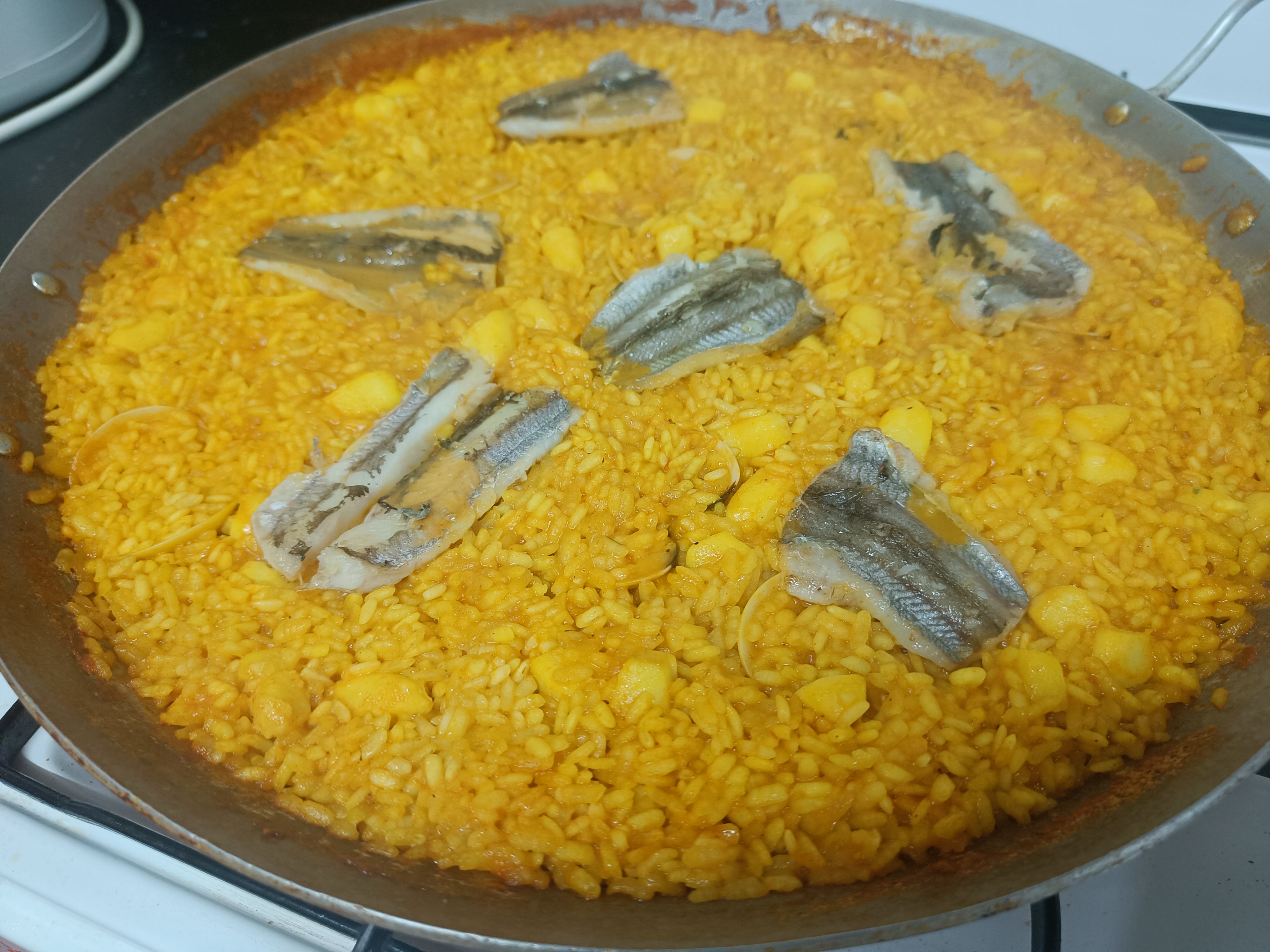 Delicious dish: Arroz con sepia y bacalailla