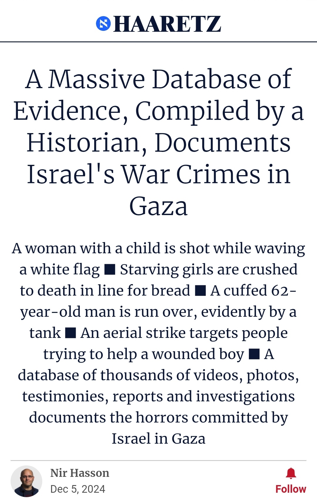 Israeli Historian Lee Mordechai on the Reality of Genocide