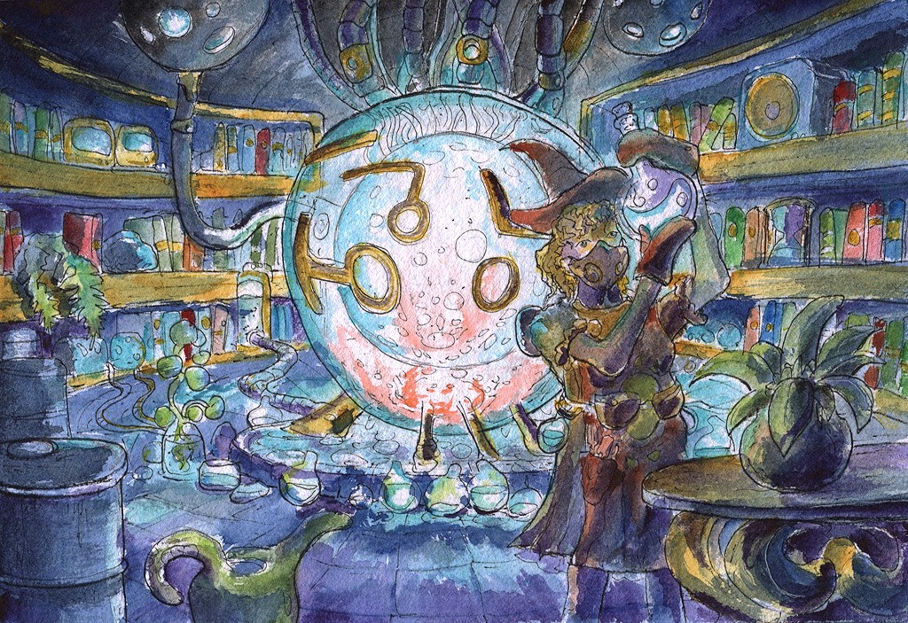 Check Out My Latest Aquarelle Painting: The Alchemy Reactor