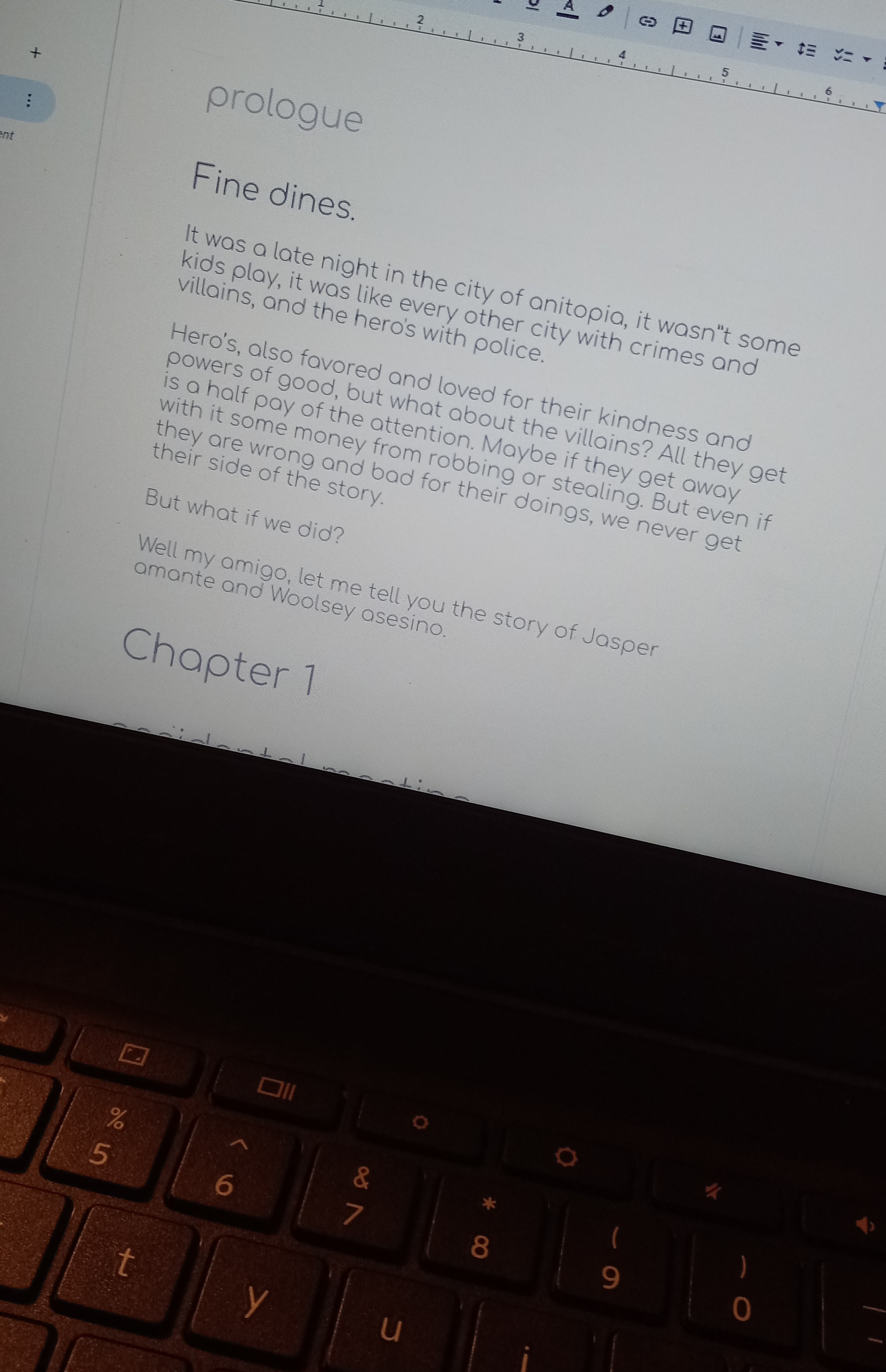 I had to be sneaky, but my 11-year-old daughter is crafting an epic story!