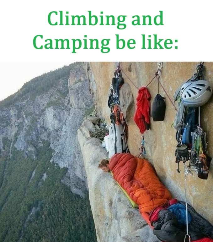 Camping Adventure on the Edge of a Cliff