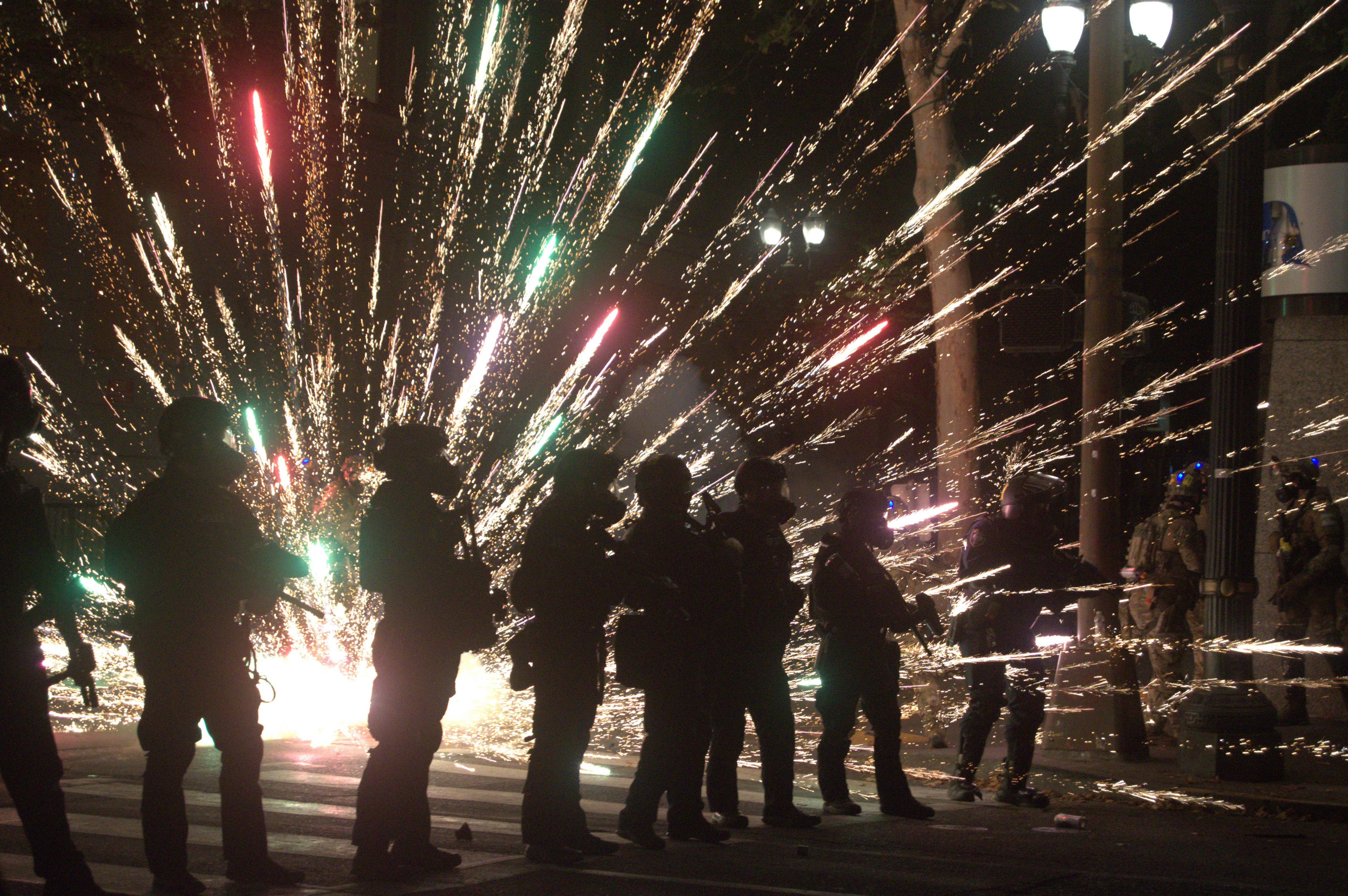 Firework Incident with Riot Police in 2020