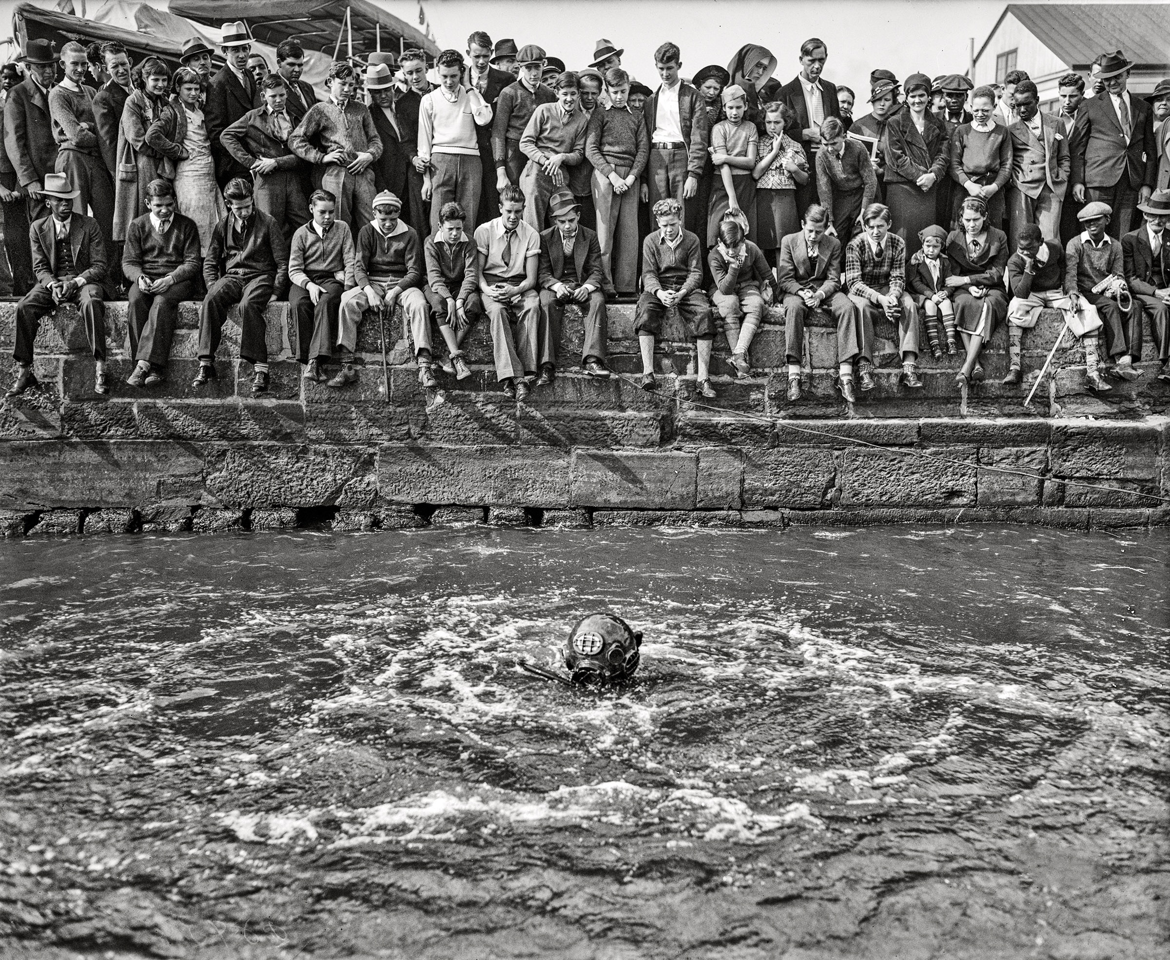 A Glimpse into History: Diving Exhibition on Navy Day, 1935