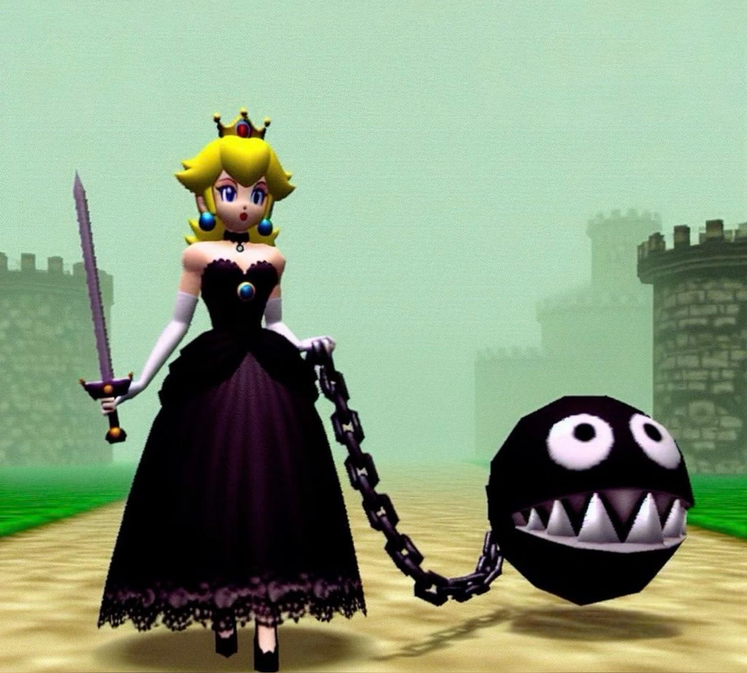 Goth Peach: A Dark Twist on a Classic Character