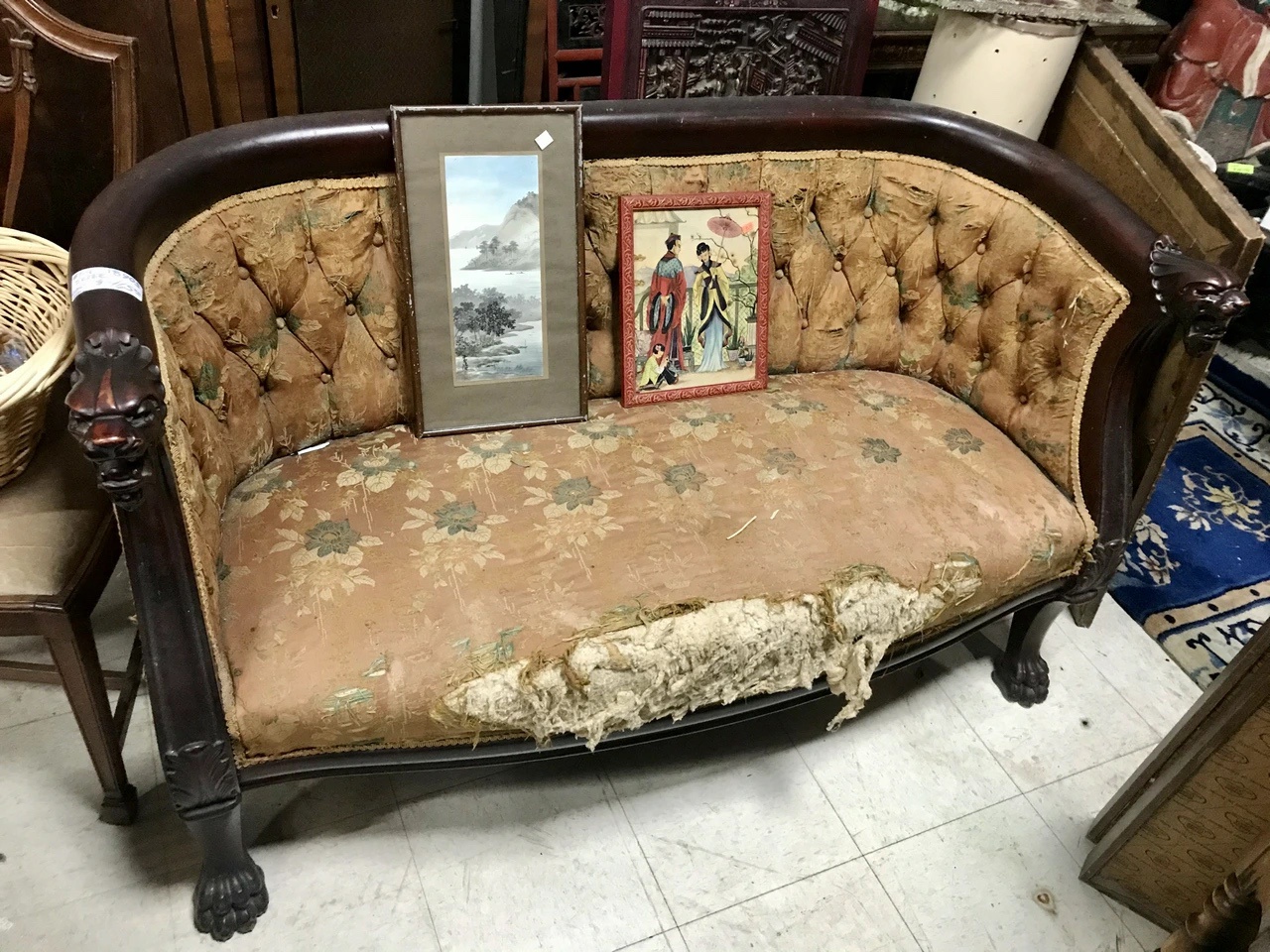 I Just Scored a Vintage Couch and Need Your Help to Restore Its Glory! Suggestions for Upholstery Wanted!