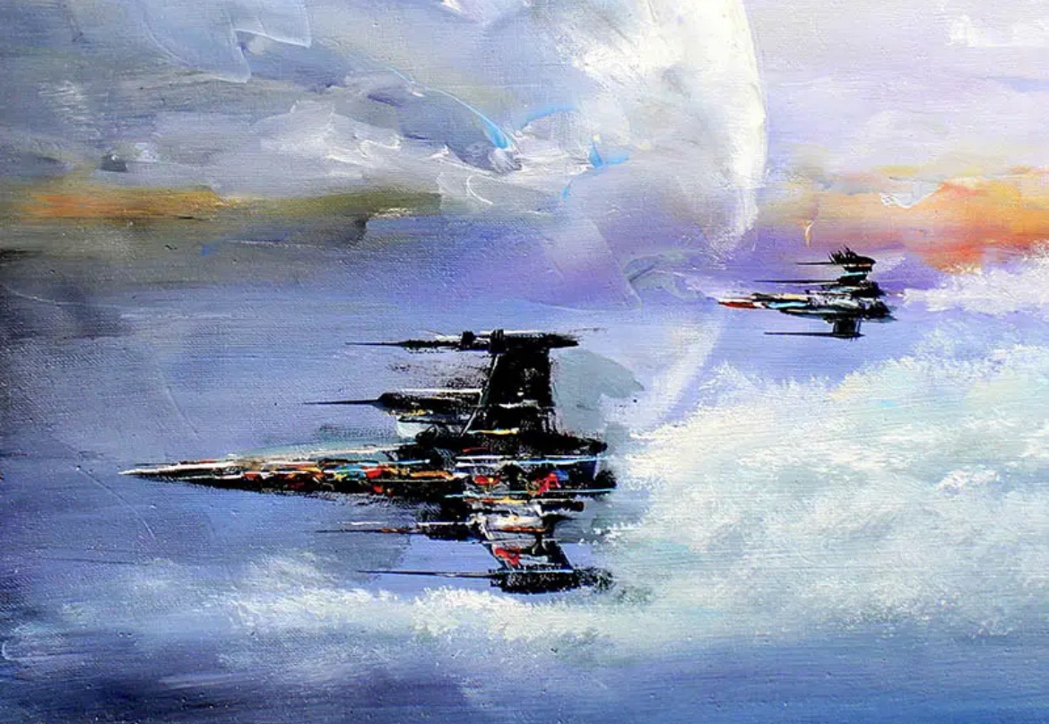 My Close-Up Painting of X-Wing Starfighters