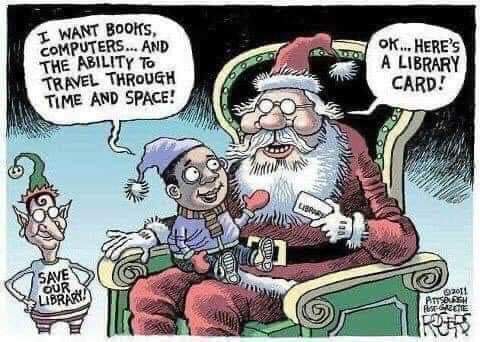 A Cozy Christmas Story at the Library