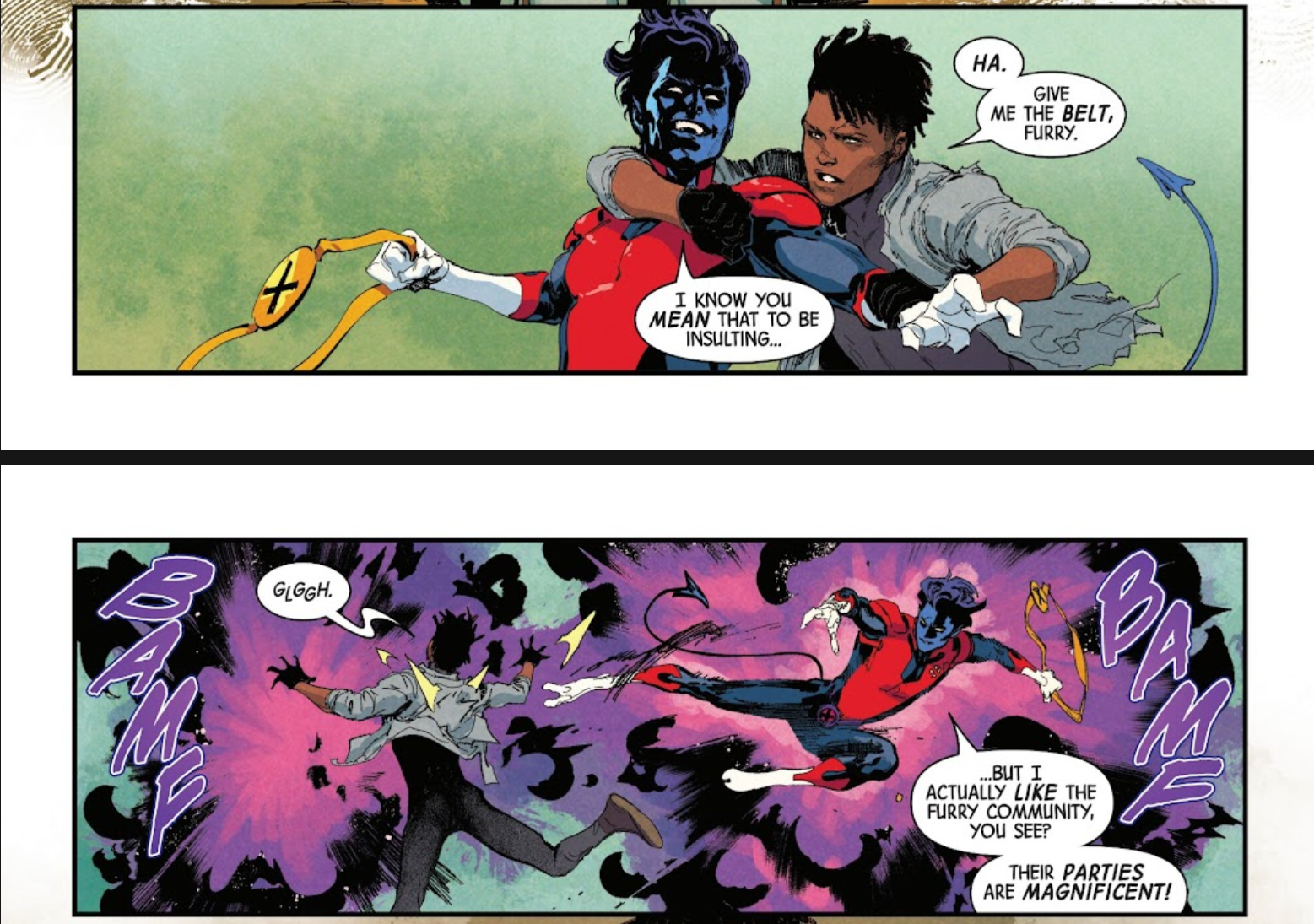 Did You Know Nightcrawler Loves Furry Parties?