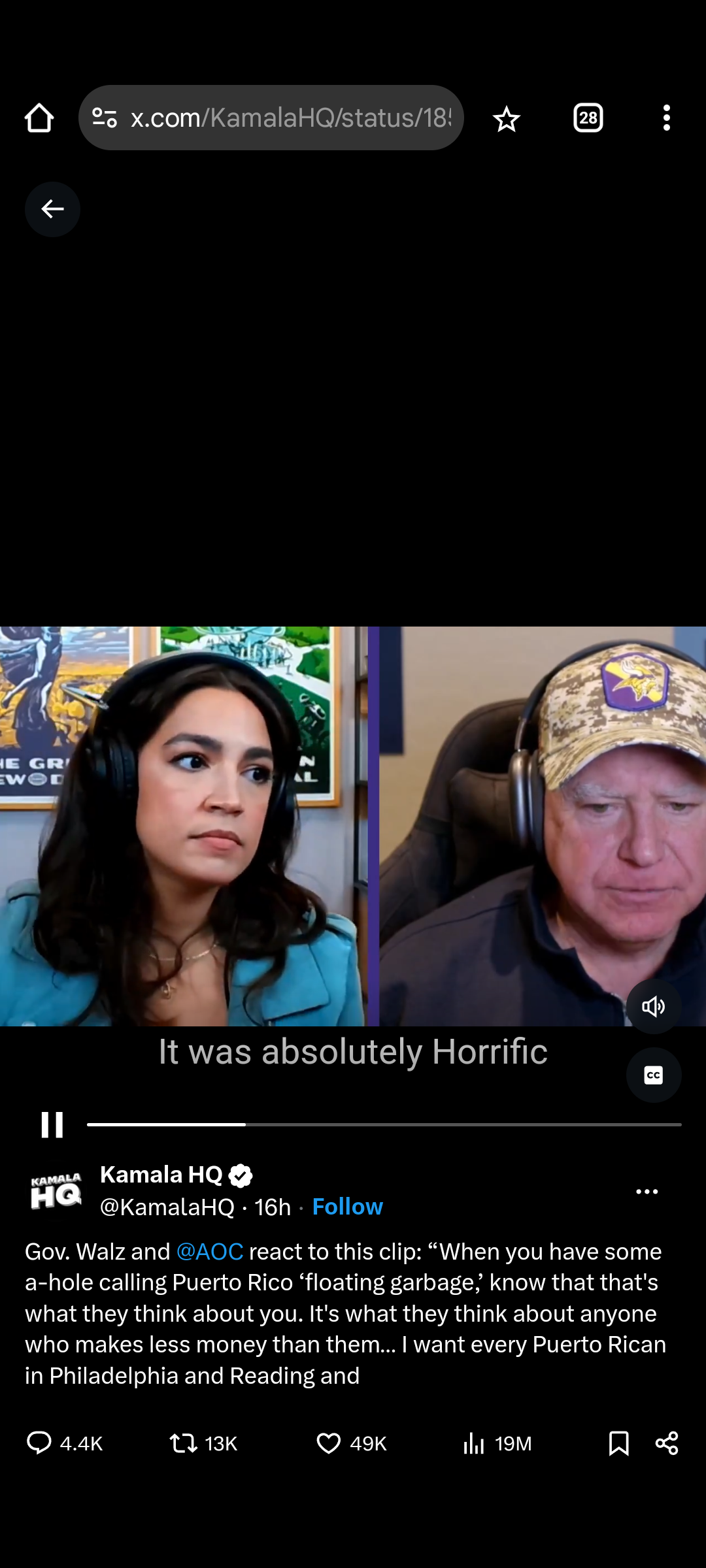 AOC's Epic Reaction to Tony Hinchcliffe's Antics