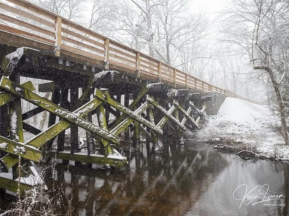 The beauty of a bridge captured in time