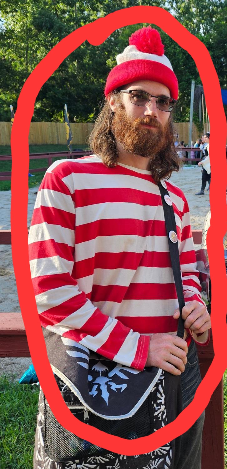 Guess who I just spotted? It's Waldo!