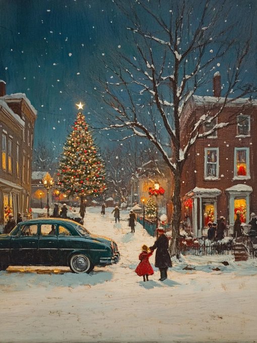A Nostalgic 50s Christmas Celebration