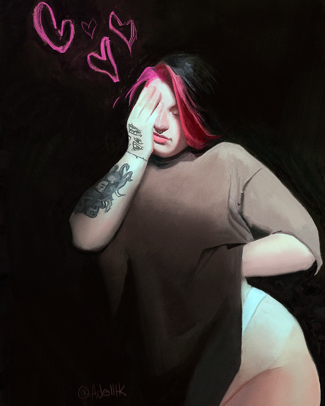 I painted her 'morning after' and then she ghosted me.