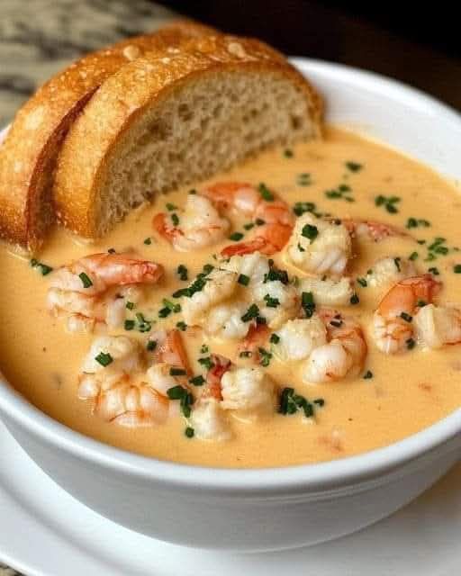 Indulge in This Creamy Crab and Shrimp Seafood Bisque