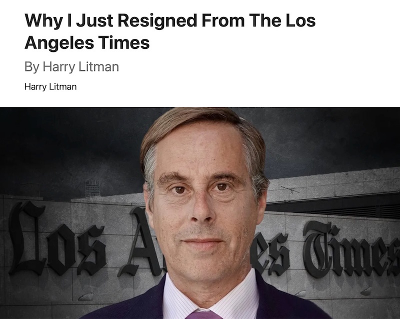Harry Litman Explains His Resignation from The Los Angeles Times