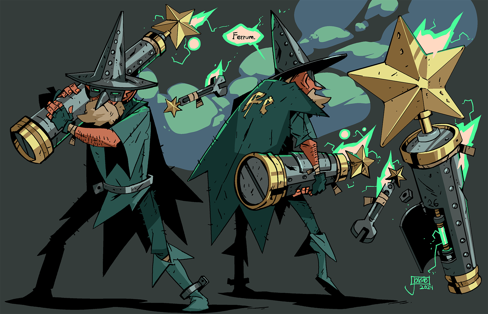 Meet the Iron Wizard: A Creation of Pure Imagination [OC]