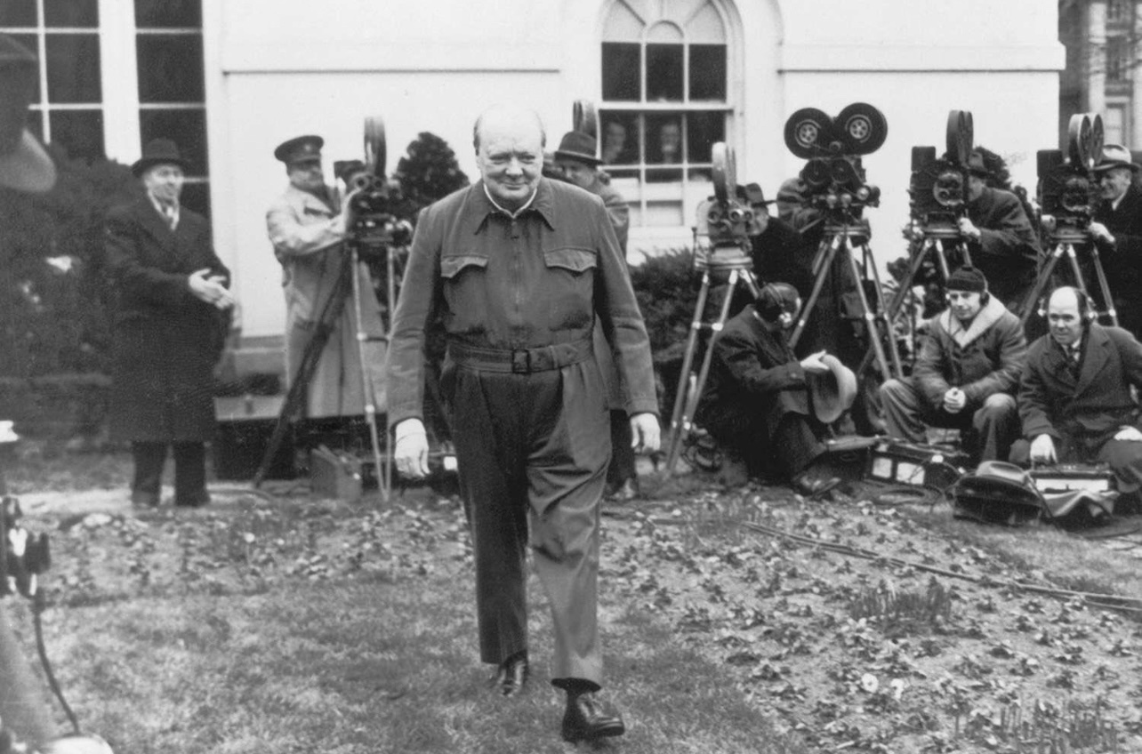 Churchill's Casual Attire at the White House: A War-Time Perspective