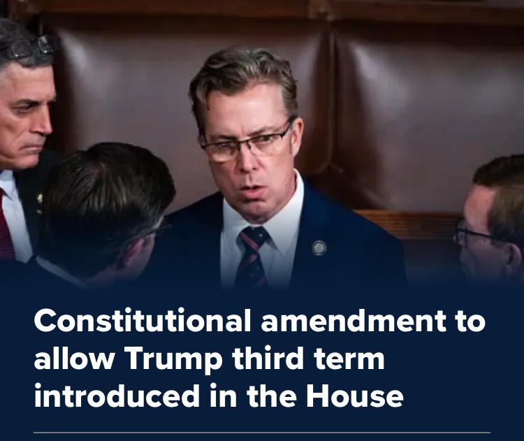 I may not have seen this exact situation coming, but I did warn that they'd attempt to eliminate term limits for the President.