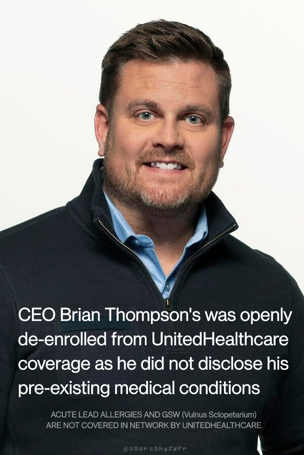 The CEO of UnitedHealthCare just denied our claims with cold algorithms.