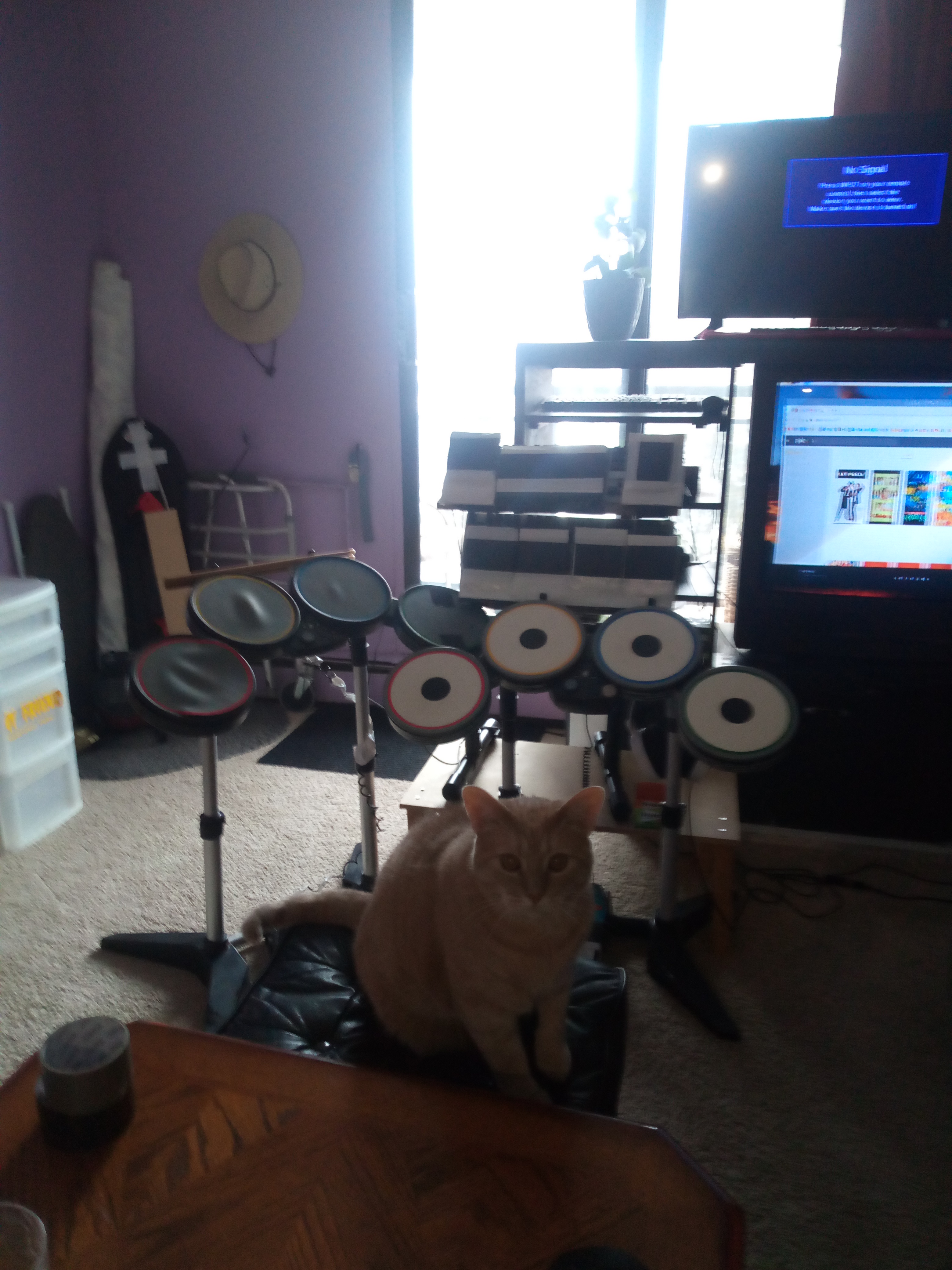 Today was epic! Me and Toby built my brand new drum set together!