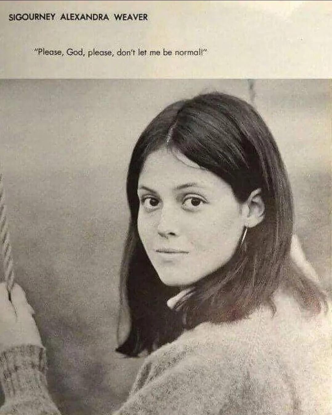 Throwback to Sigourney Weaver's 1967 High School Yearbook Photo