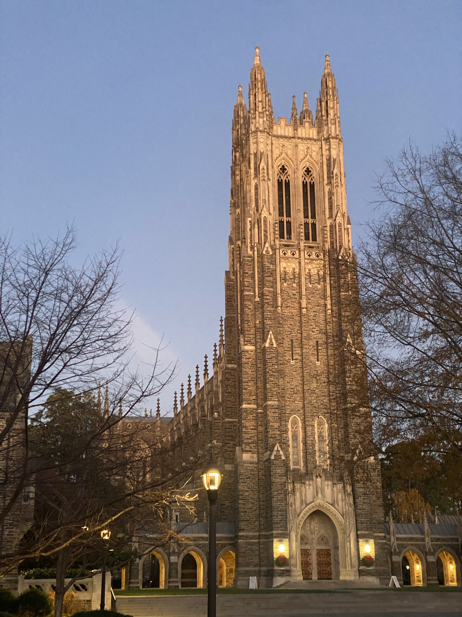 A glimpse of this morning at Duke University