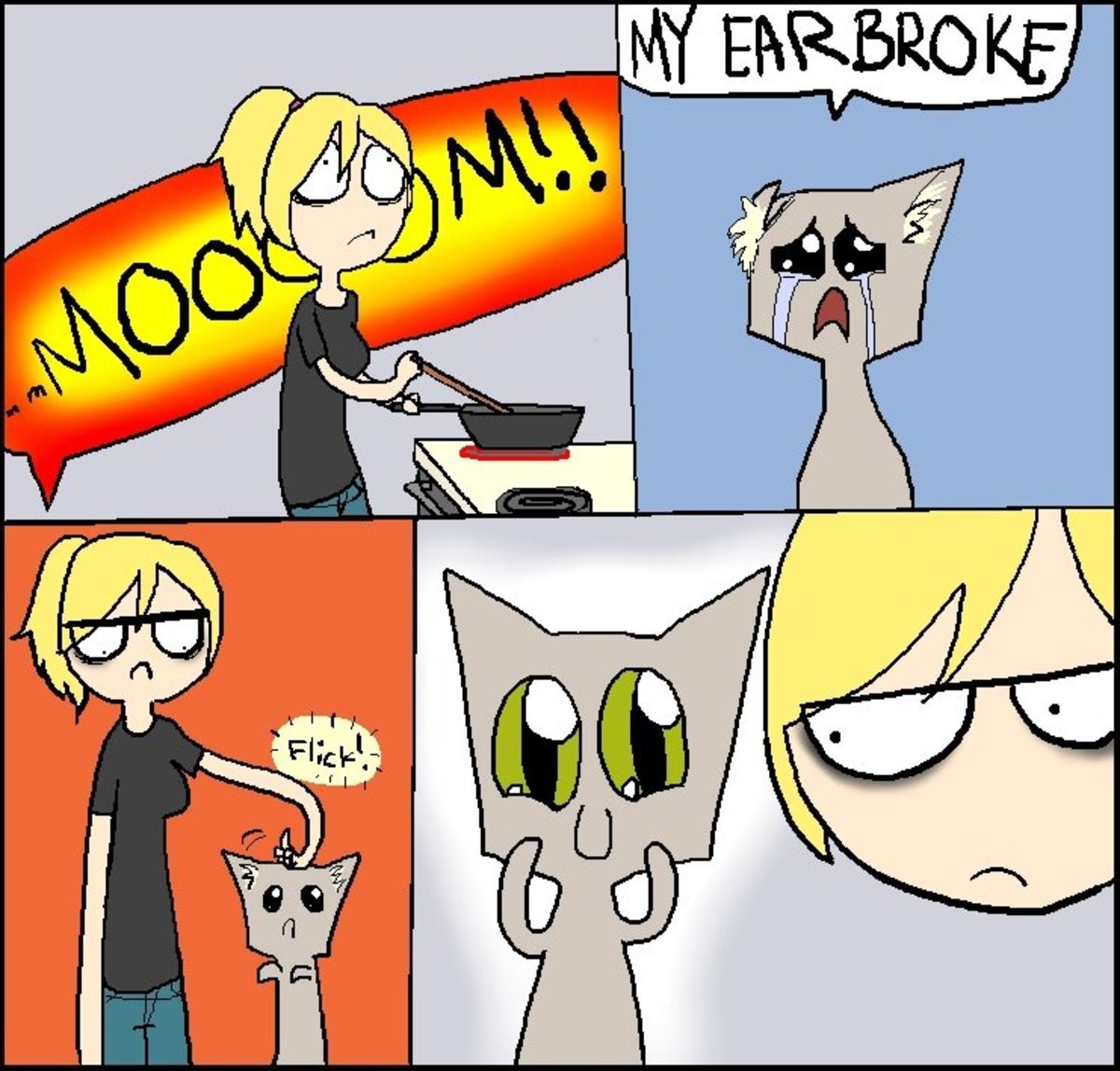 The Sad Reality of a Broken Cat