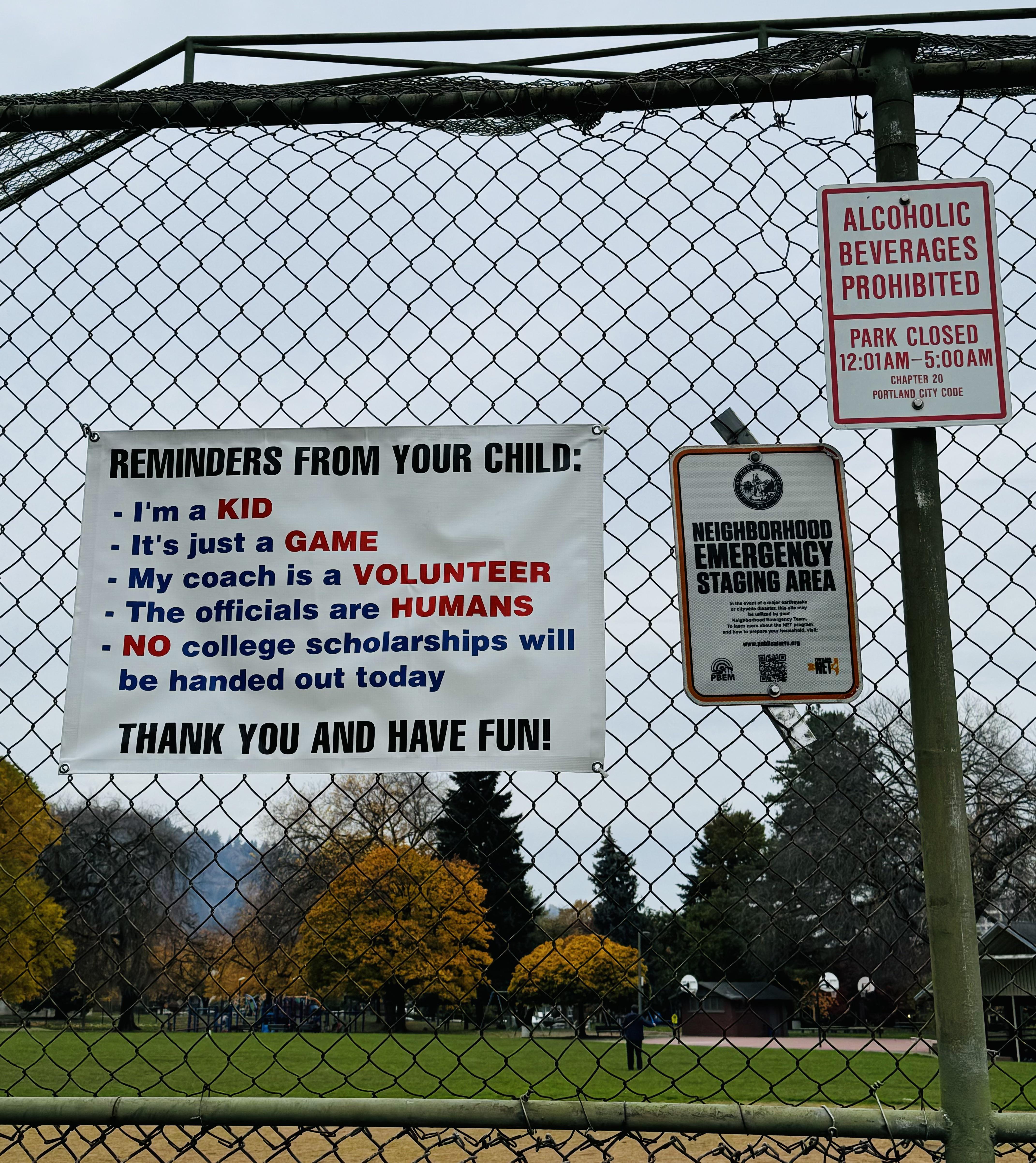The iconic baseball sign that says it all
