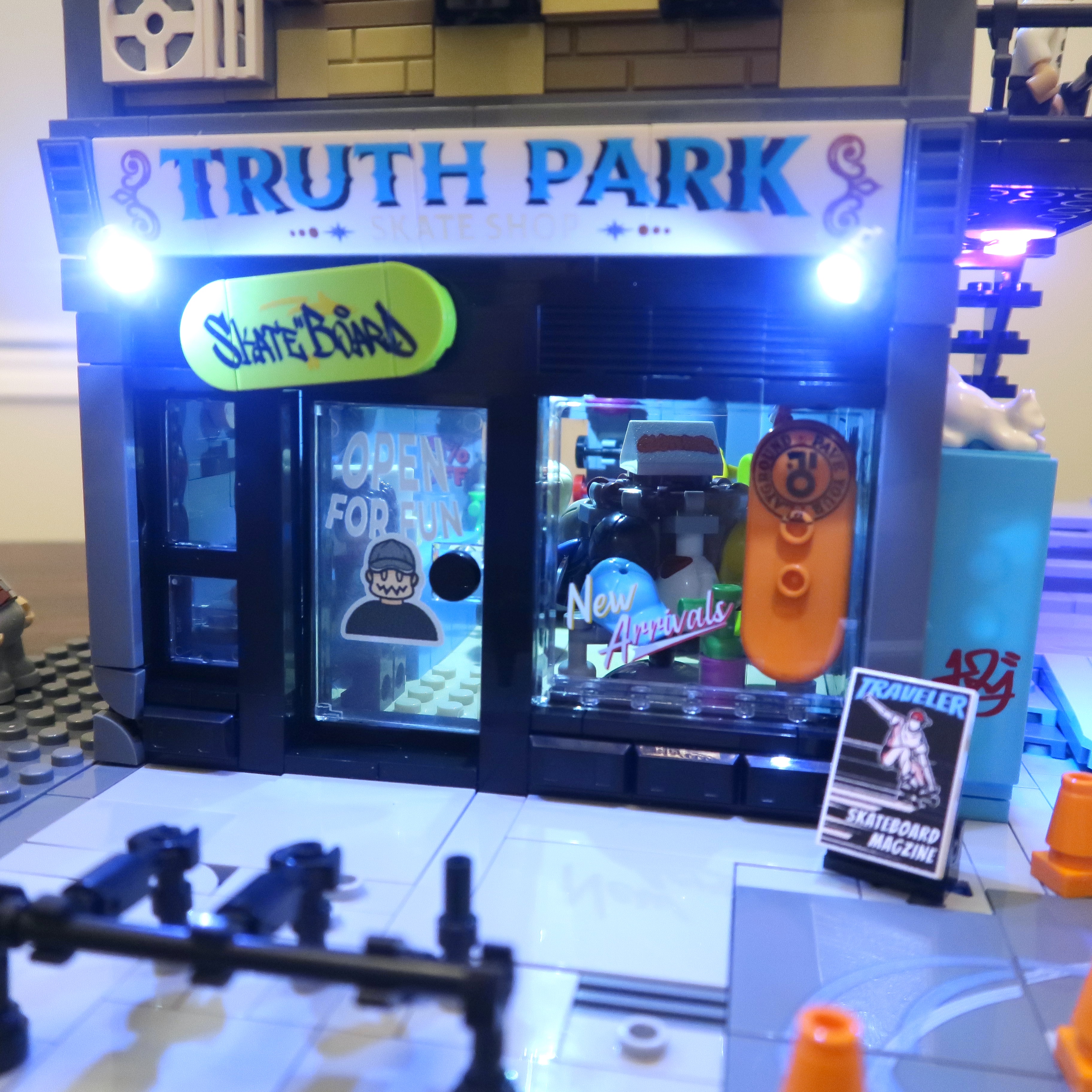 Skateboard Shop Built with Lego Brilliance!