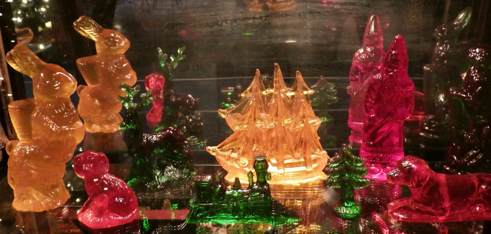 Delightful barley sugar candy toys from the past.
