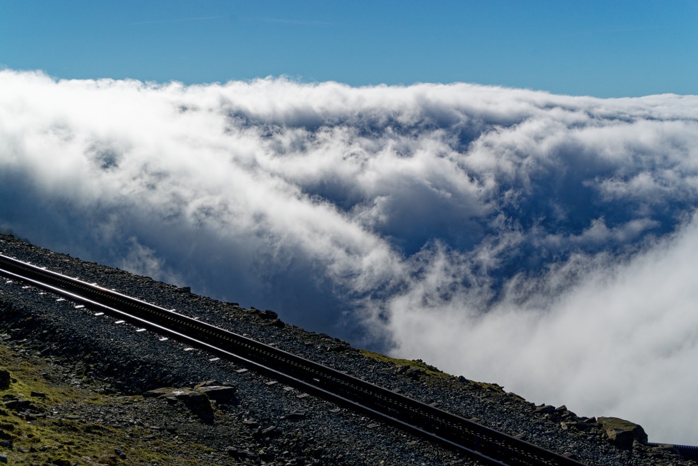 Breathtaking Cloud Inversion Over Yr Wyddfa with a Stunning Brocken Spectre