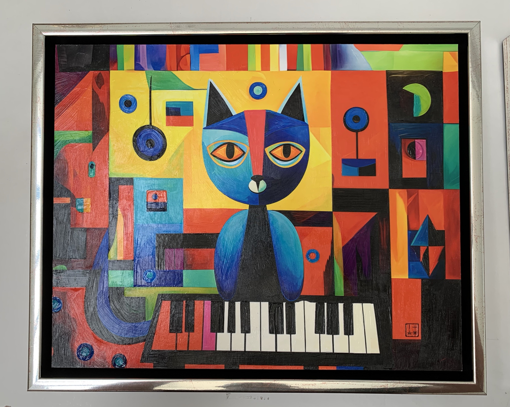 Meet the iconic Keyboard Cat: A masterpiece of feline artistry!