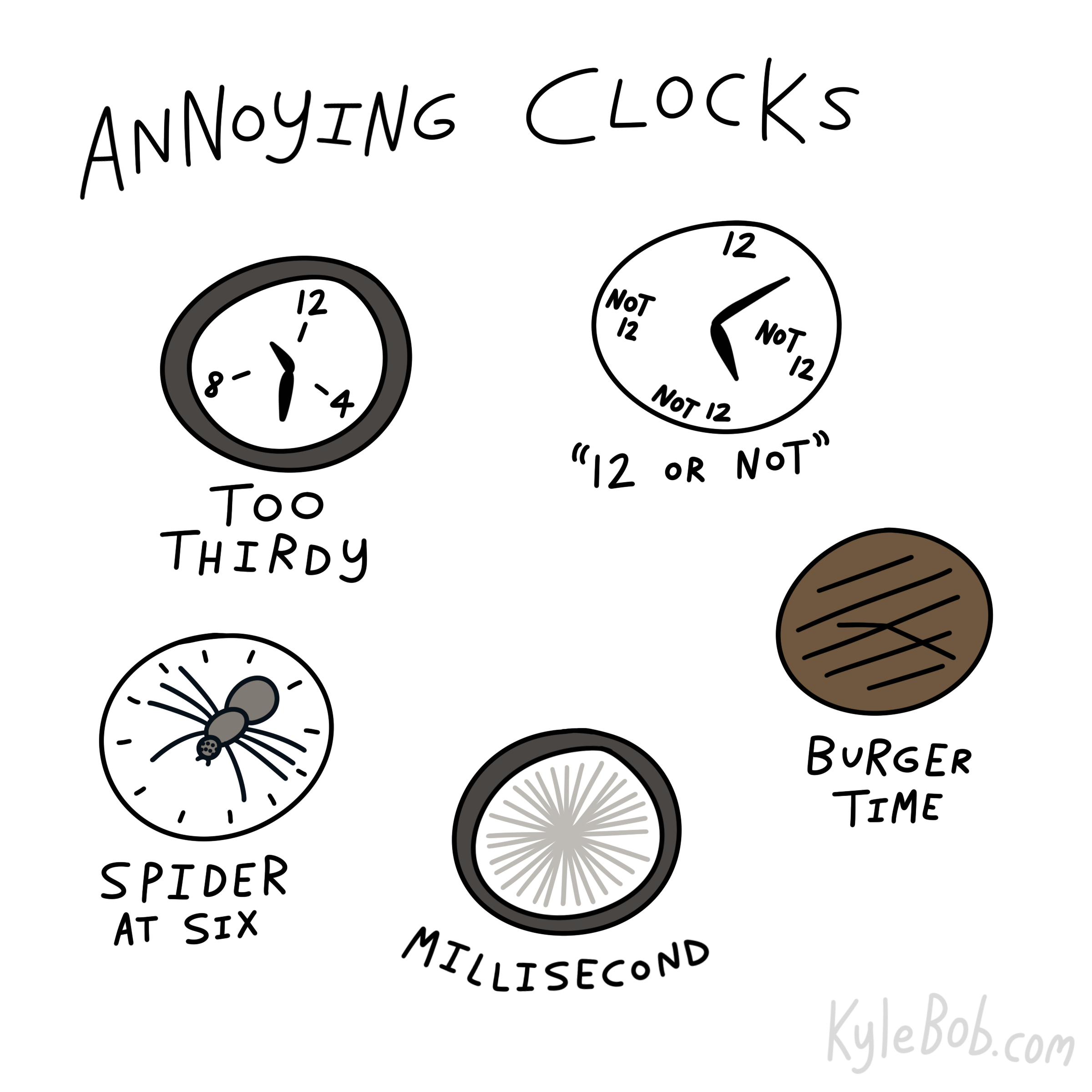 The Constant Annoyance of Ticking Clocks