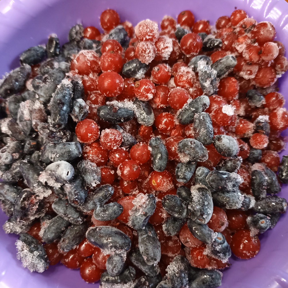 Frozen berries: Nature's sweet little gems preserved for your enjoyment.