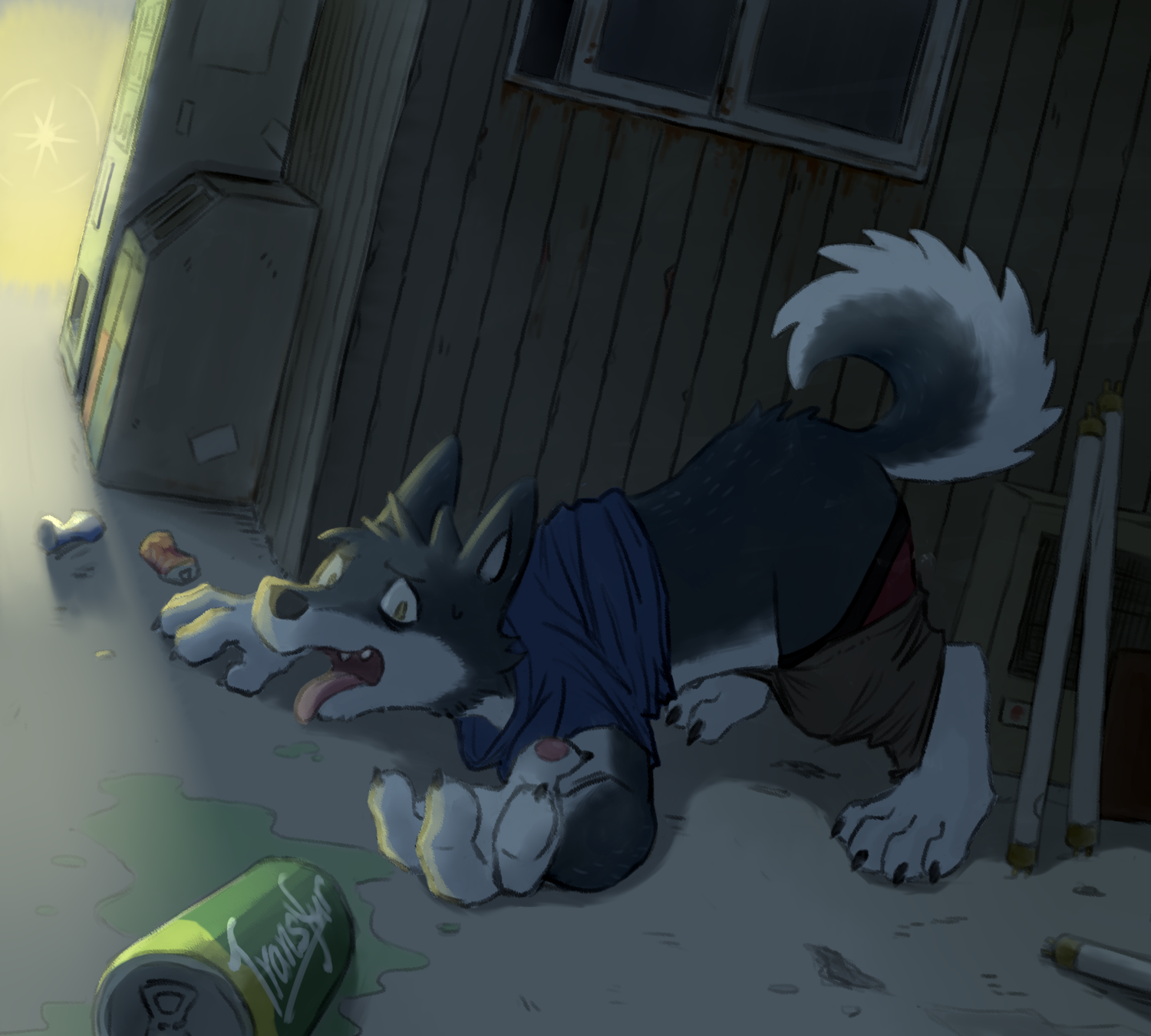 Turning into a Dog: My Artistic Take on Transformation!