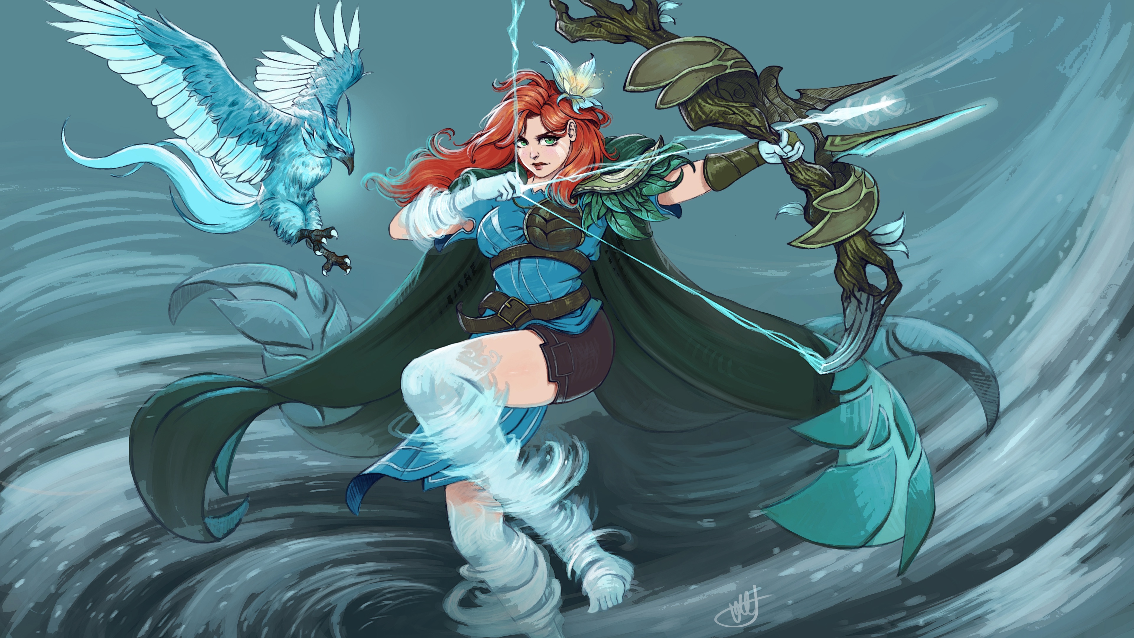 Stunning Windranger fan art from Dota 2.