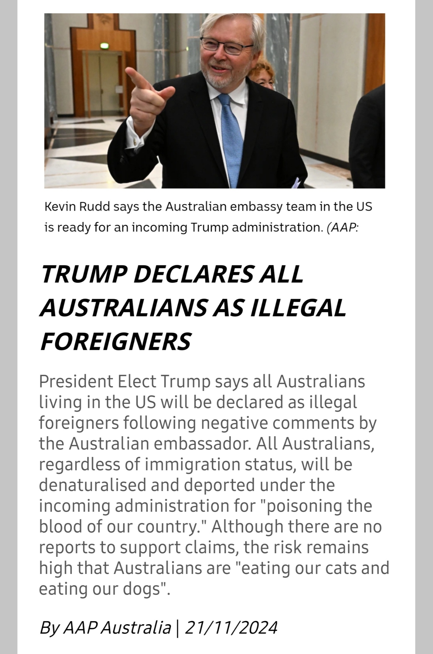 US foreign policy through the lens of a president with a fragile ego who nearly won the popular vote.