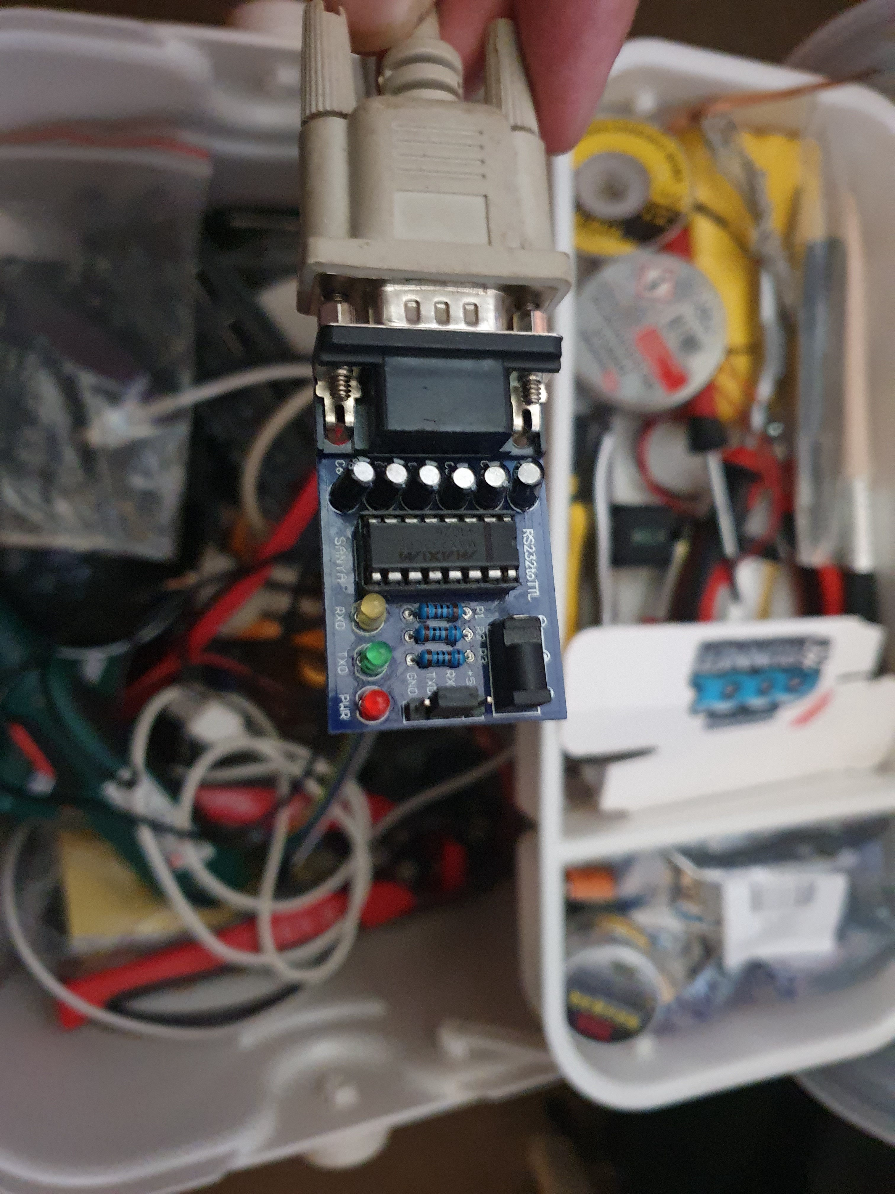 Nostalgia hits hard with my old school RS232 connection