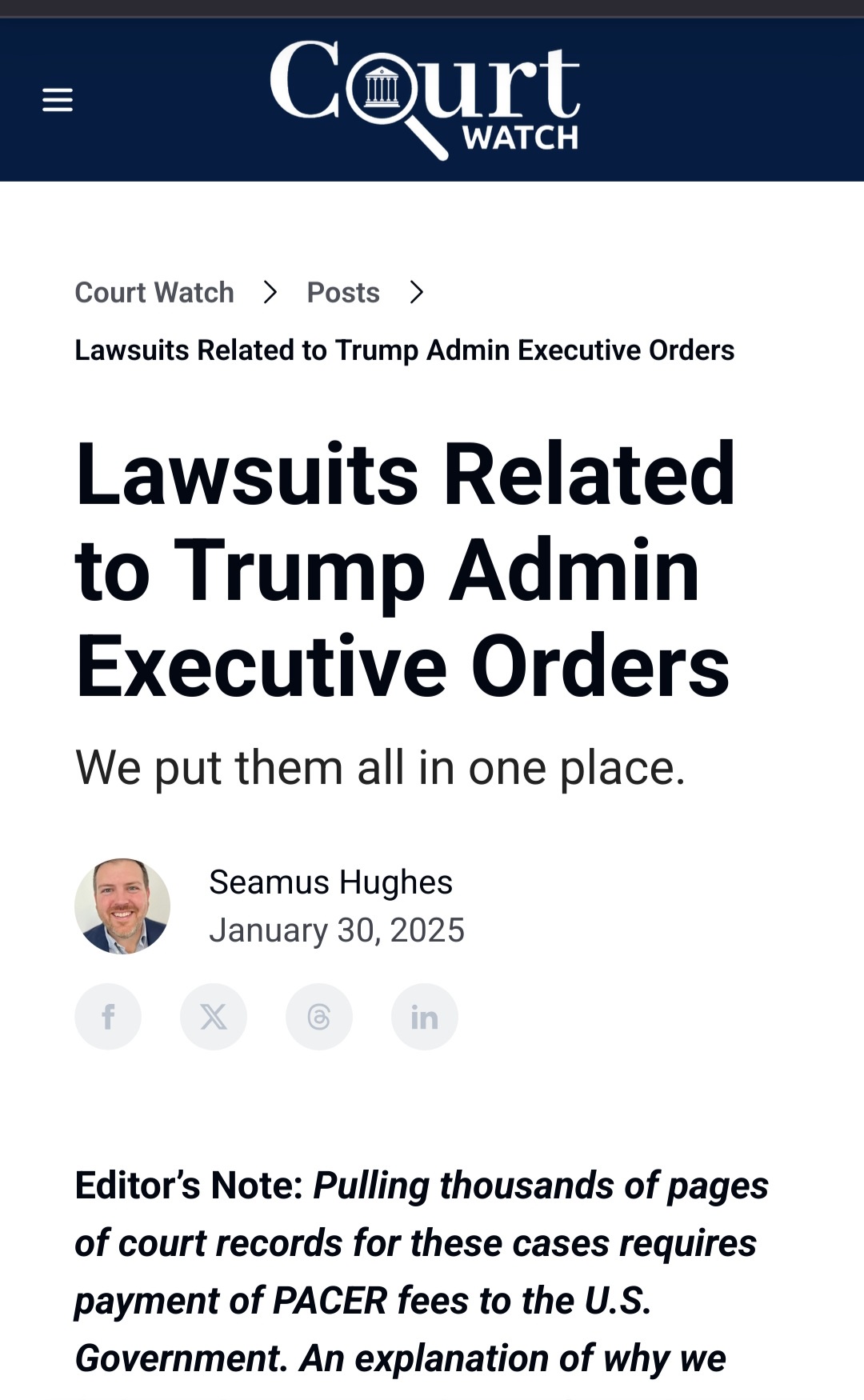 Let's bury the circus of orange chaos in lawsuits. Lost track? No worries!