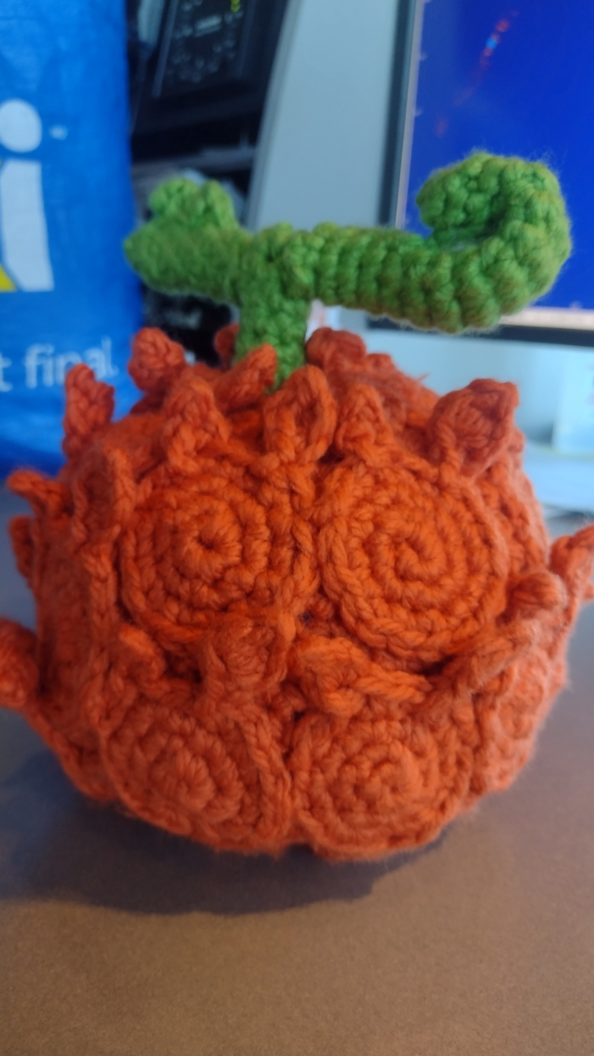 Check out my crochet creation: the Mera Mera no Mi!